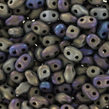 Matubo MiniDuo Perlen 4x2.5mm Matte - iris brown